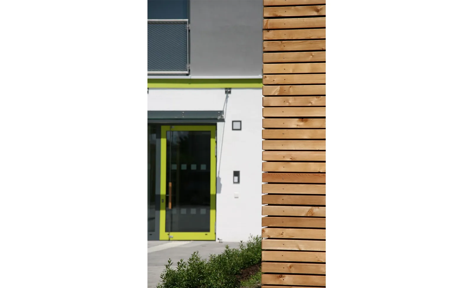 Detailansicht der Fassade