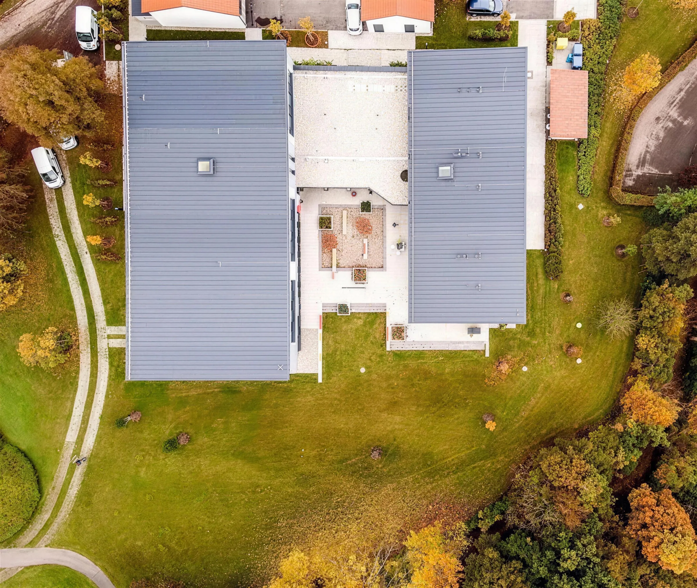 Blick auf den Eingangsbereich der Schule