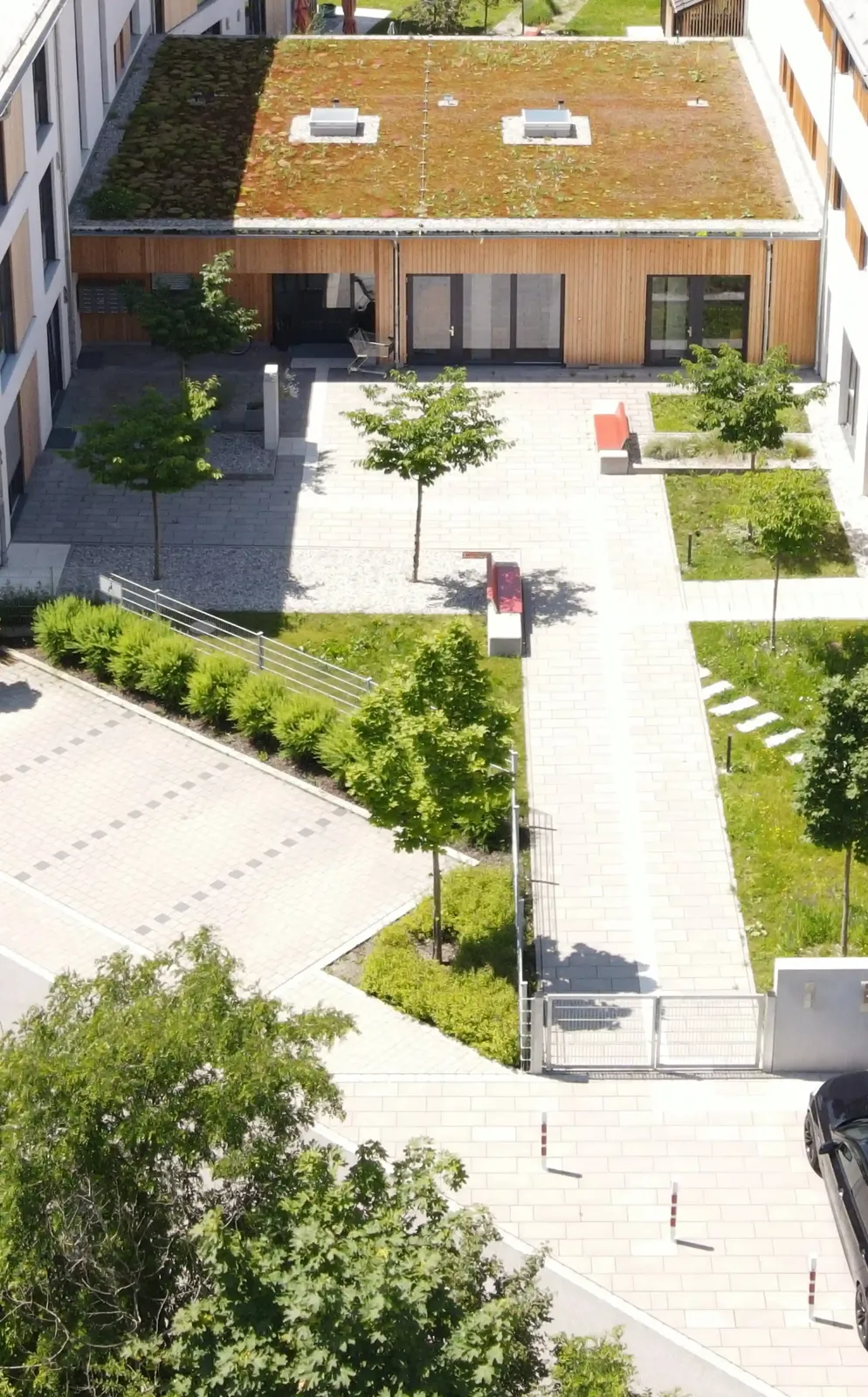 Detailansicht der Fassade