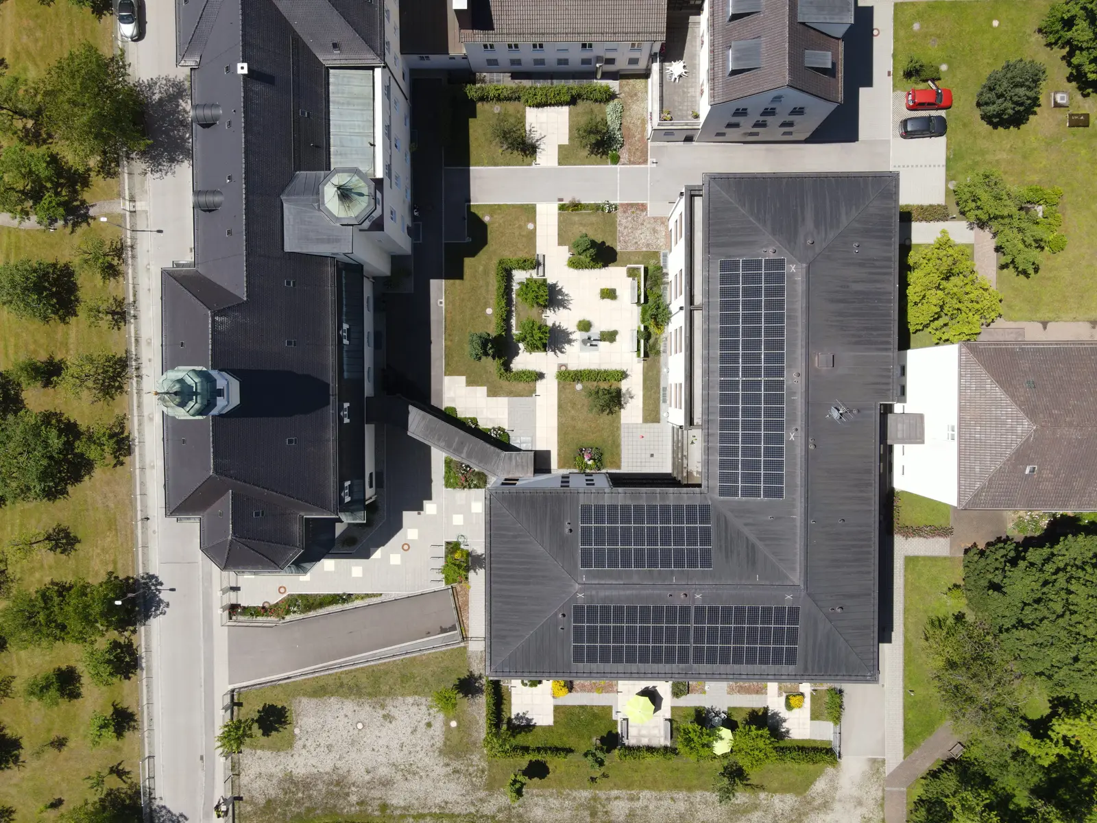 Detailansicht der Fassade