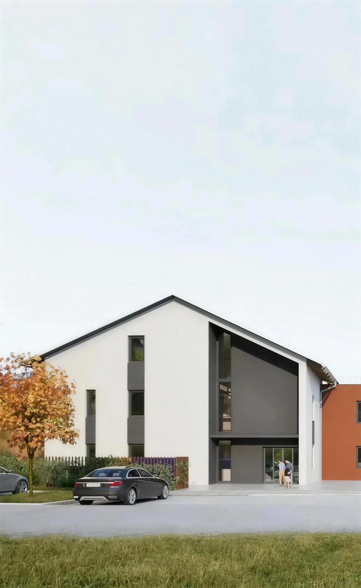 Detailansicht der Fassade